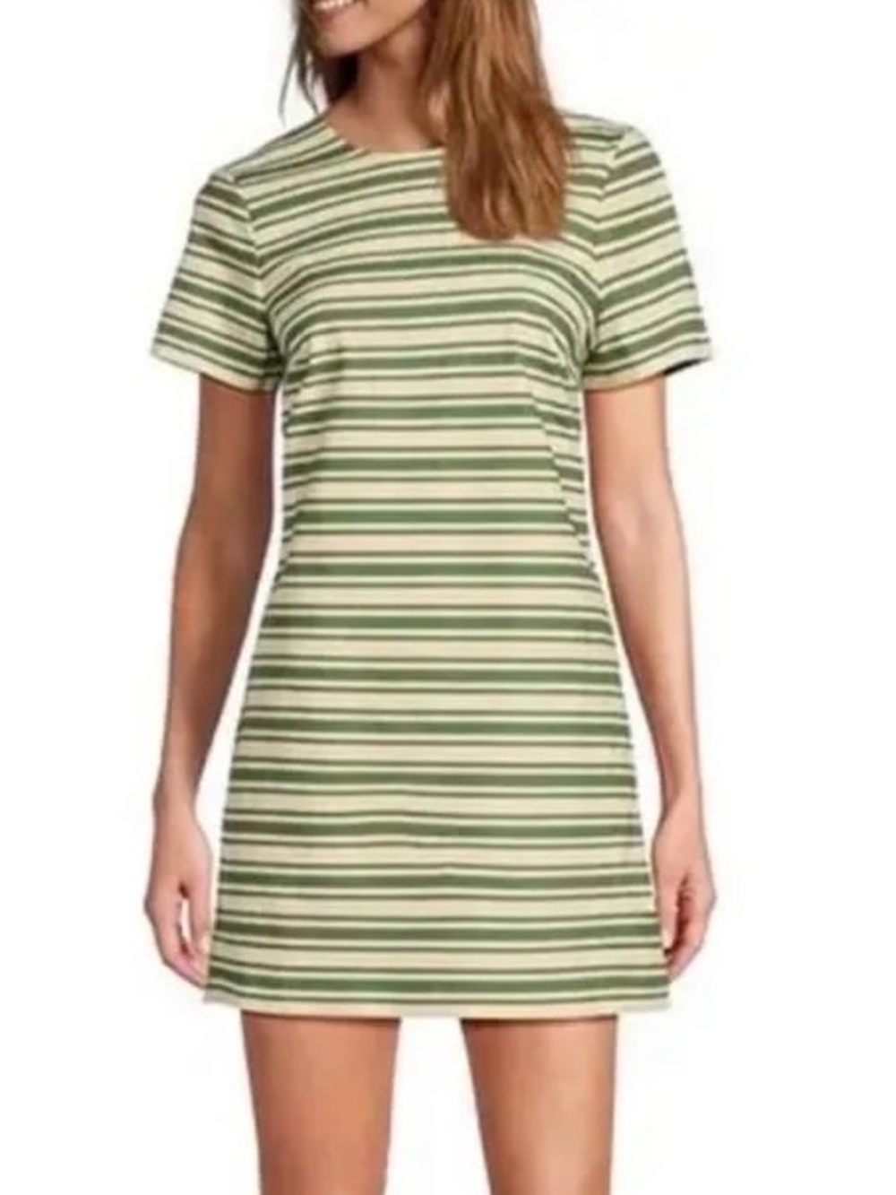 Antonio Melani x The Style Bungalow Palm Short Sleeve Striped Dress (Size 12)